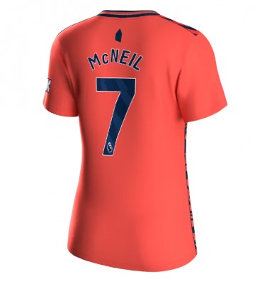 Everton Dwight McNeil #7 Koszulka Wyjazdowych Kobiety 2023-24 Krótki Rękaw